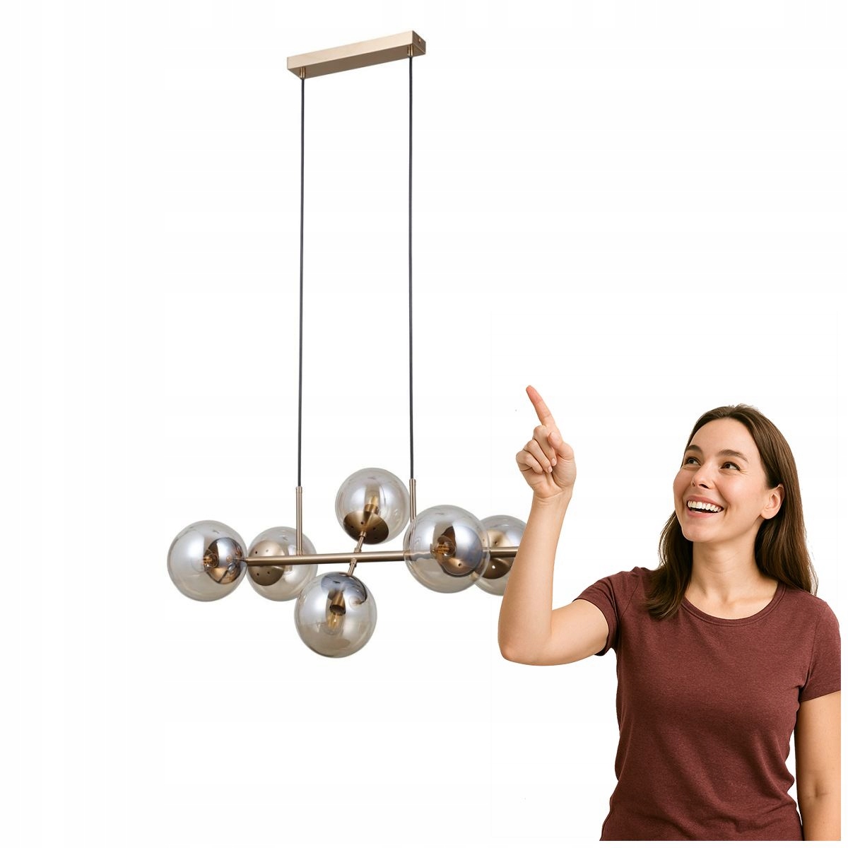 Závesná lampa Molite ŽltoZlatá do obývačky Italux