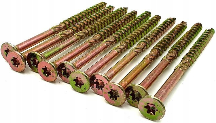 Wkręt ciesielski do drewna 6x100 TORX 100sz stożek Kod producenta 310610