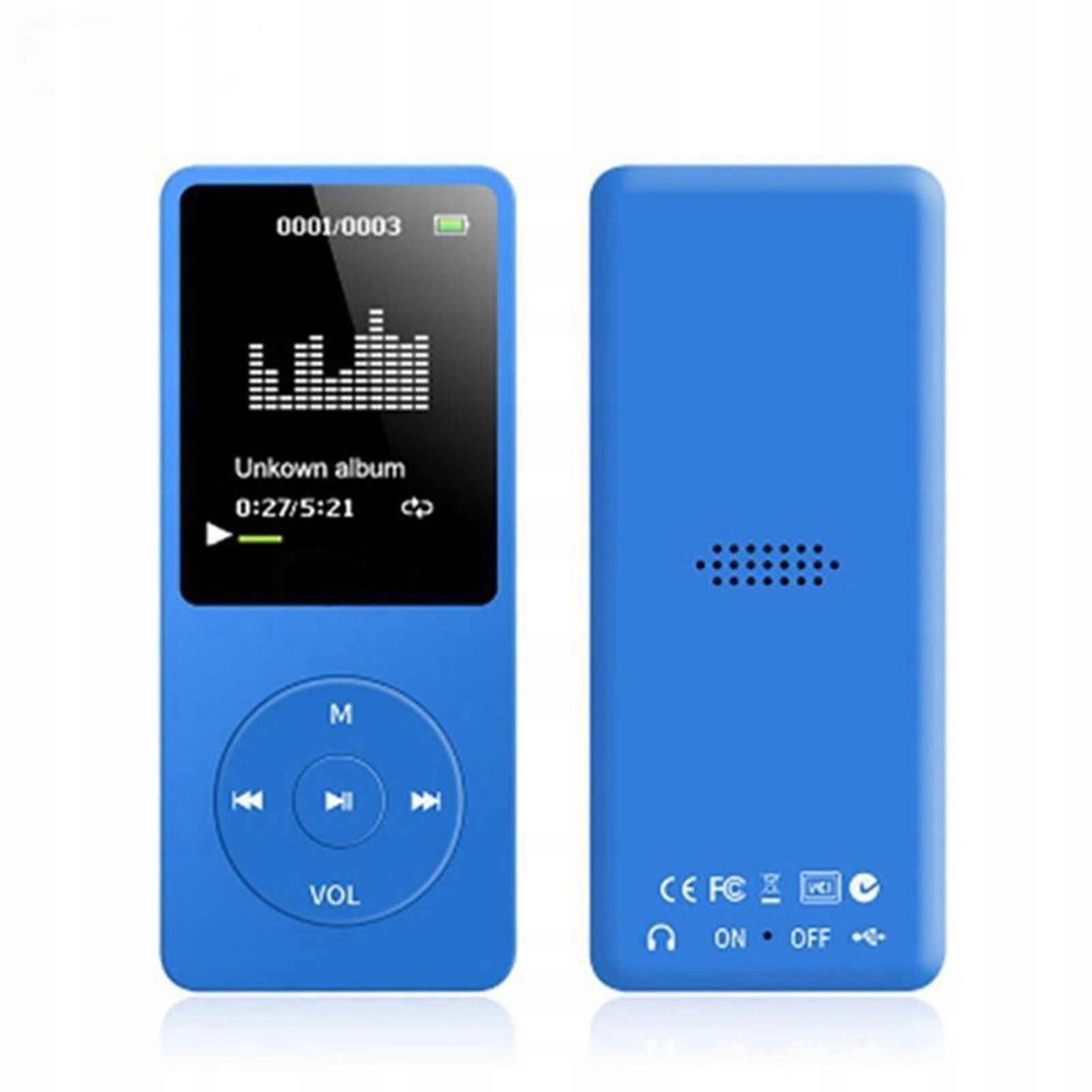 ODTWARZACZ MP3 64GB RADIO DYKTAFON 1,8 CALA PRZENOŚNY