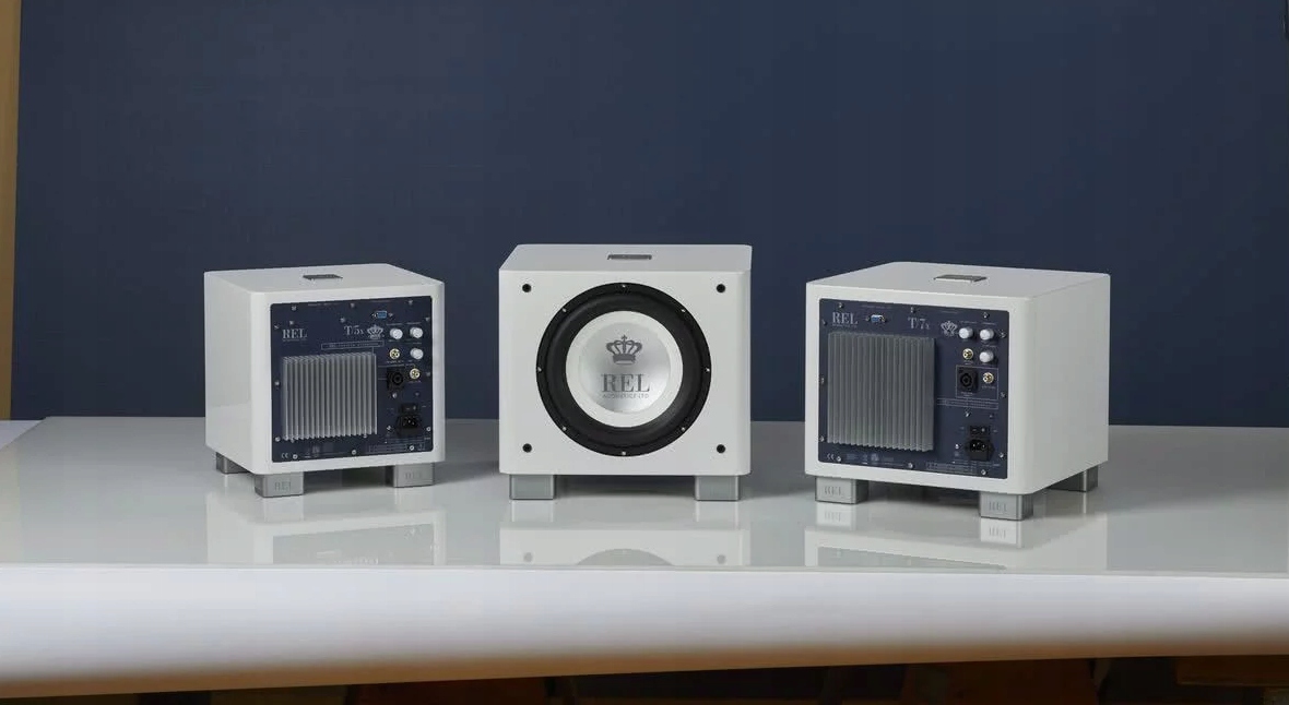 REL T/9x BIAŁY WIELOWYMIAROWY SUBTELNY BAS, OKAZJA Model T/9x