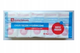 

Chusteczki Higieniczne 3-warstwowe 10 opakowań