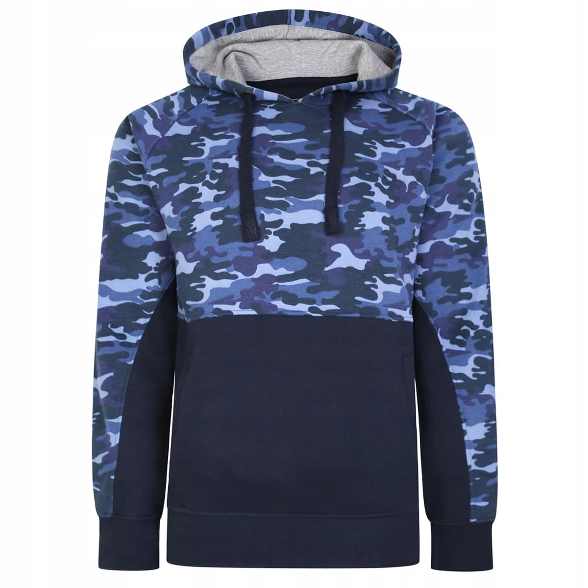 Duża bluza męska kaptur moro Kam 7036B Ny 5XL