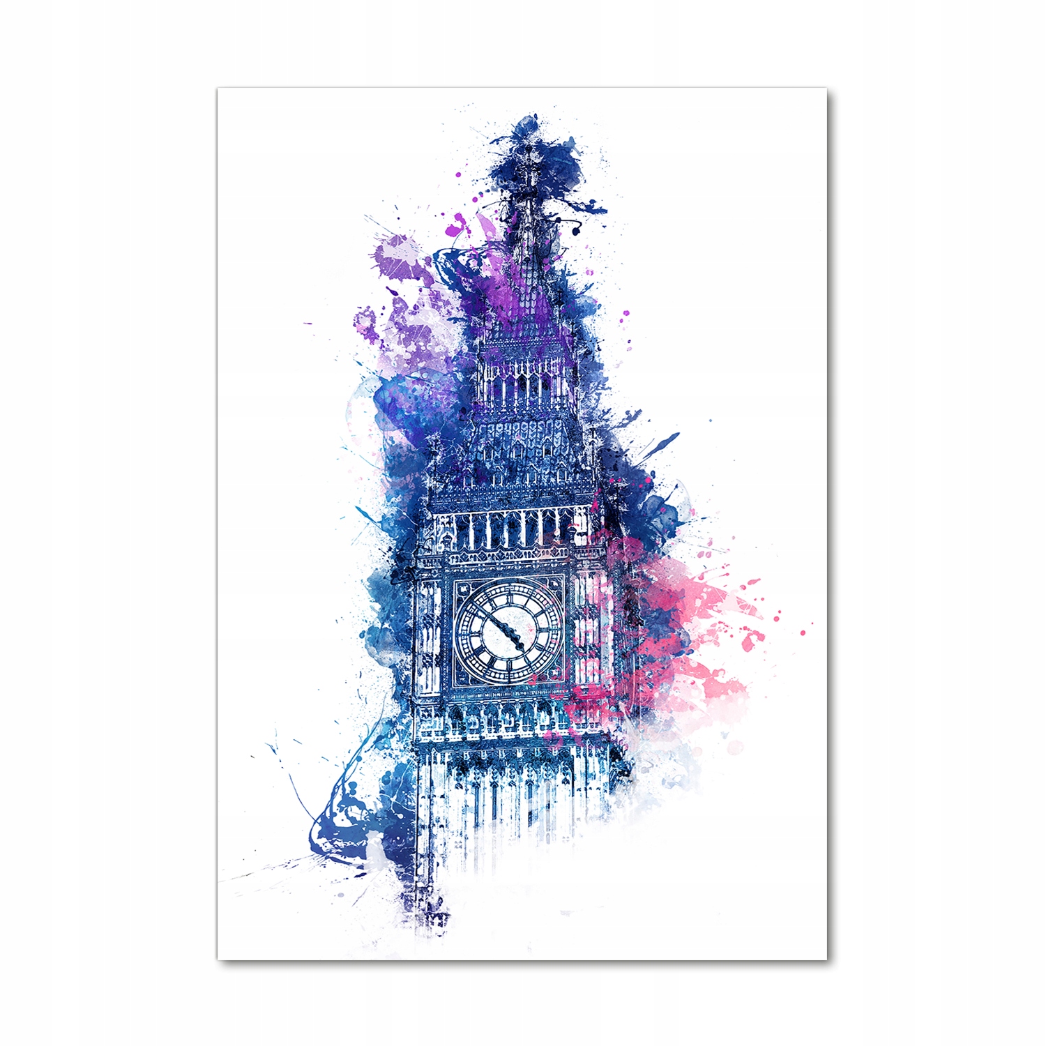 

Foto obraz szklany pionowy Kolorowy Big Ben 70x100