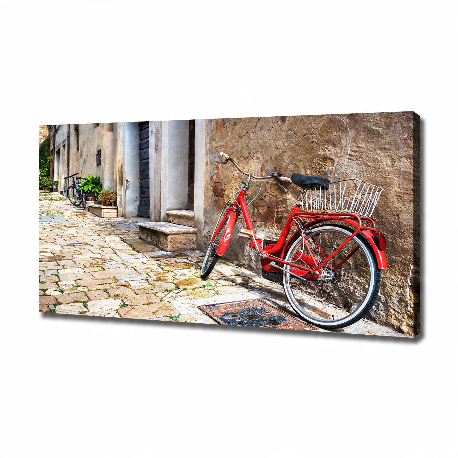 

Foto obraz na płótnie Czerwony rower 120x60 cm