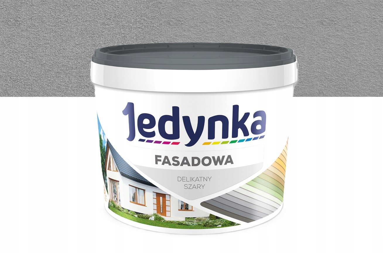 Jedynka Fasádní barva pro fasády a interiéry, jemná šedá 2,7L