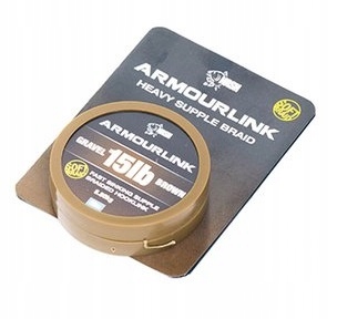 Nash Armourlink Gravel Brown 15lb 20m wytrzymała plecionka na przypon