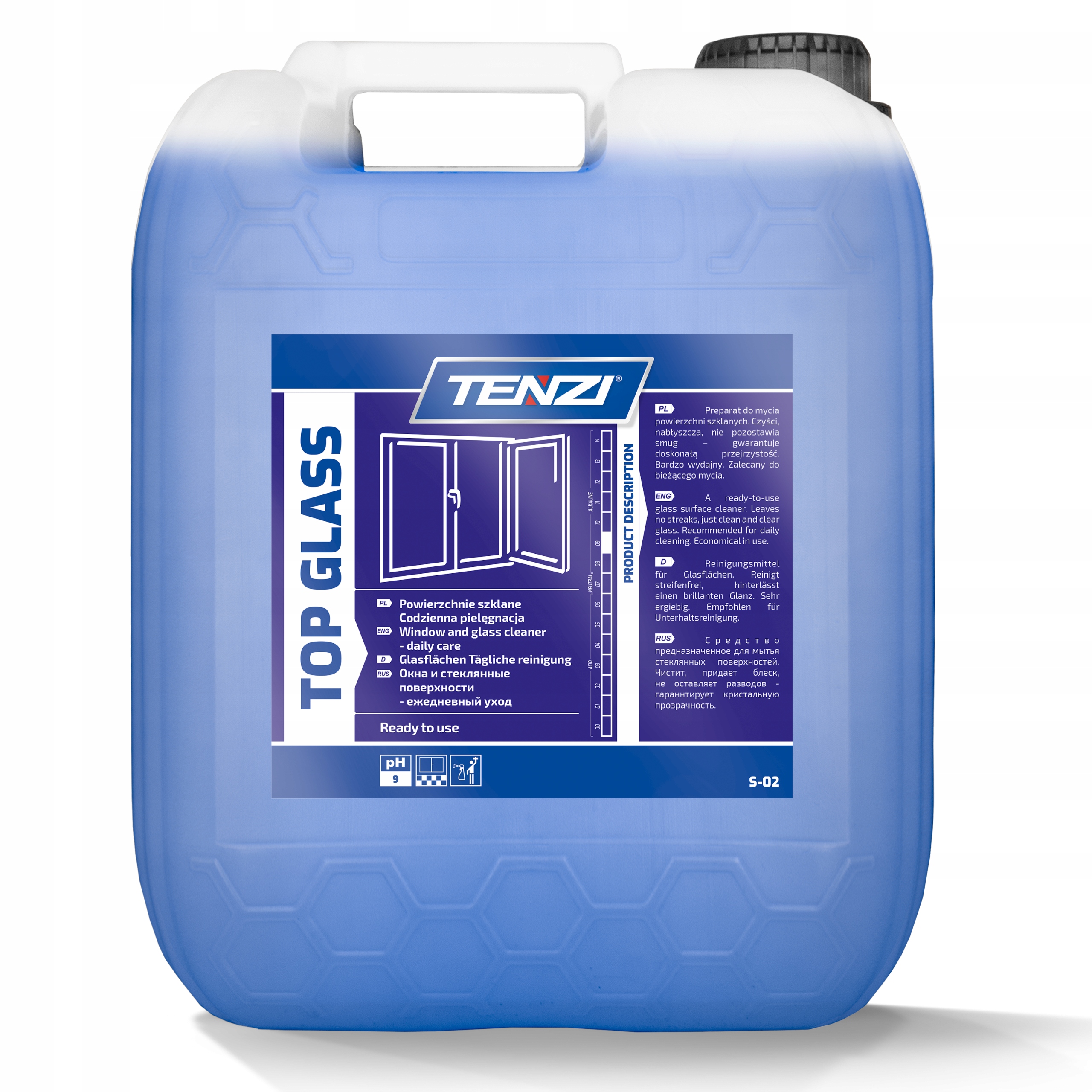 

Tenzi Top Glass do szyb okien ram luster szkła 5L