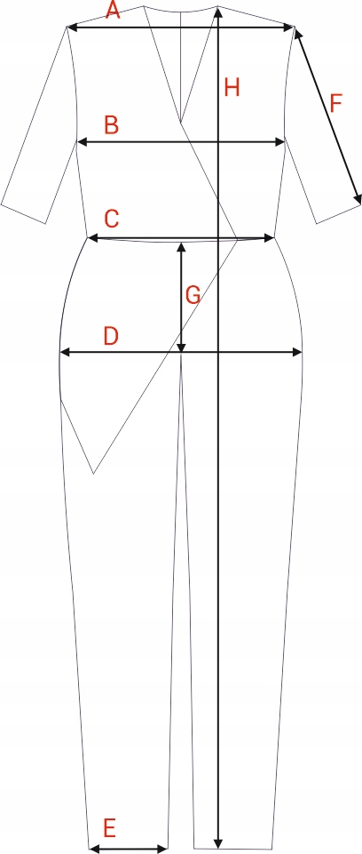 DAMSKI KOMBINEZON KOBIECY ELEGANCKI Z PODWÓJNYM PRZODEM GRANATOWY 40 L Rękaw krótki rękaw