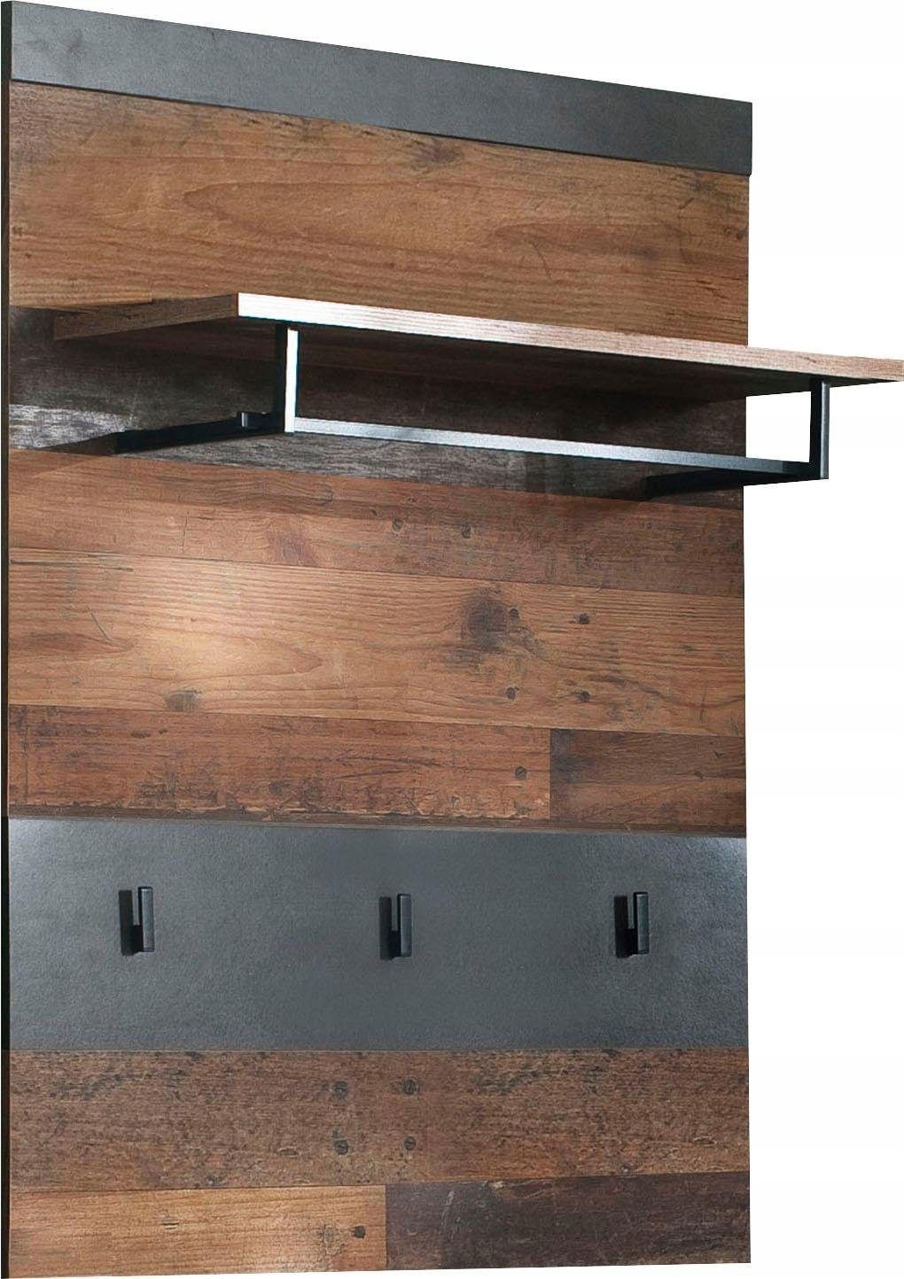 

Panel garderobiany wieszak drążek i półka Hindon