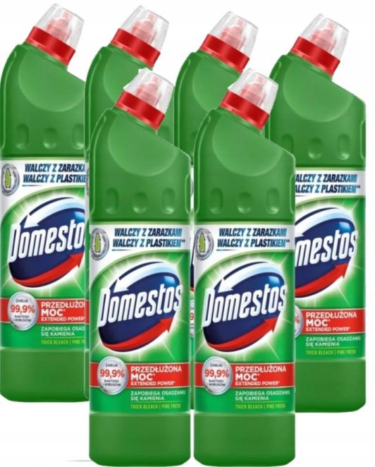 Levně Domestos Tekutý Wc přípravek Pine Fresh 750 ml x 6 Ks Biz