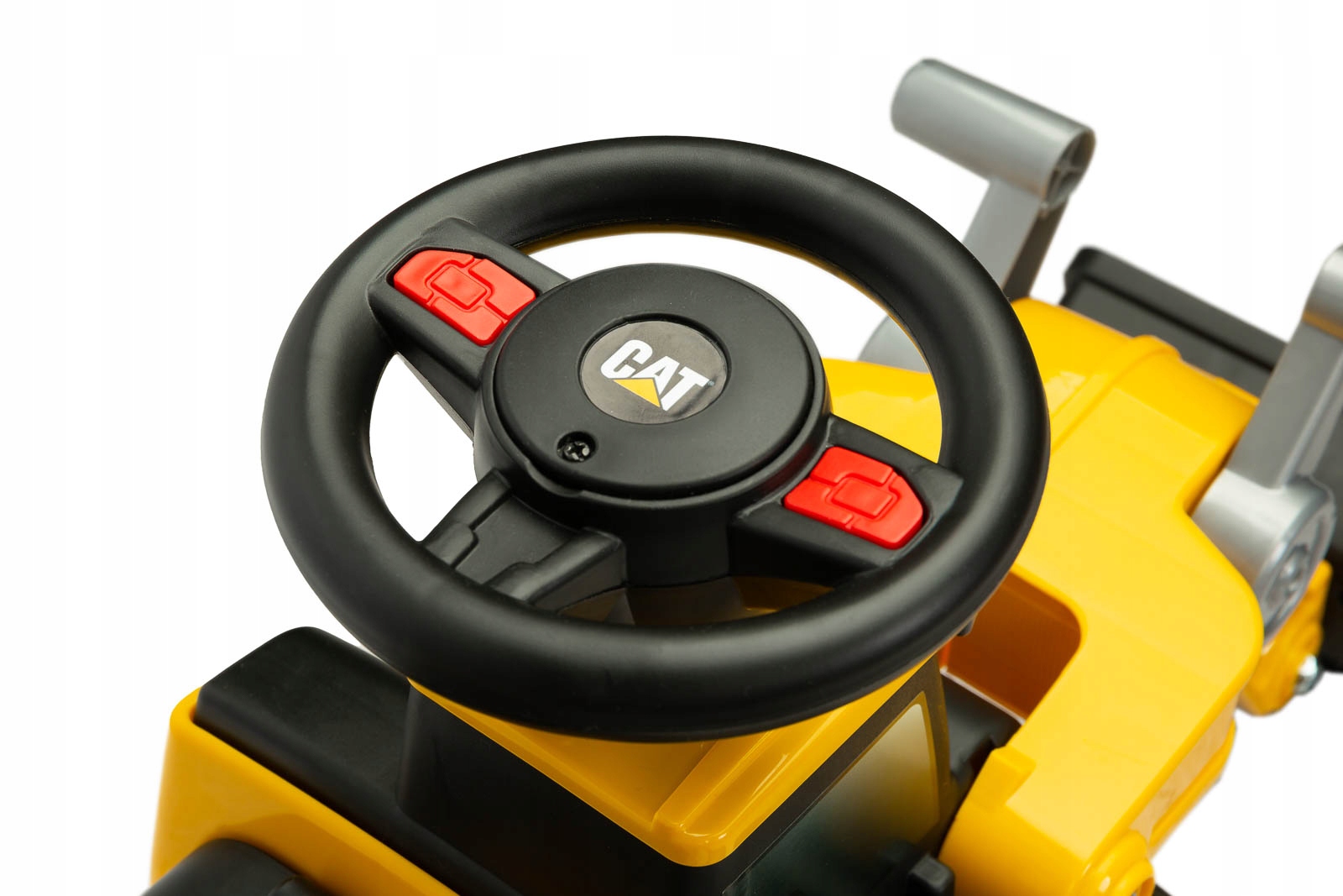 JEŹDZIK PCHACZ CHODZIK CAT KLAKSON SPYCHACZ POJAZD BUDOWLANY ROCZEK BOB Kolor Żółty