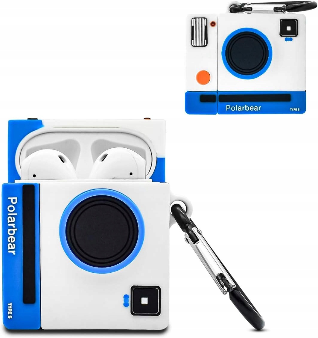 Etui AirPods 1/2 Newseego 3D silikon brelok