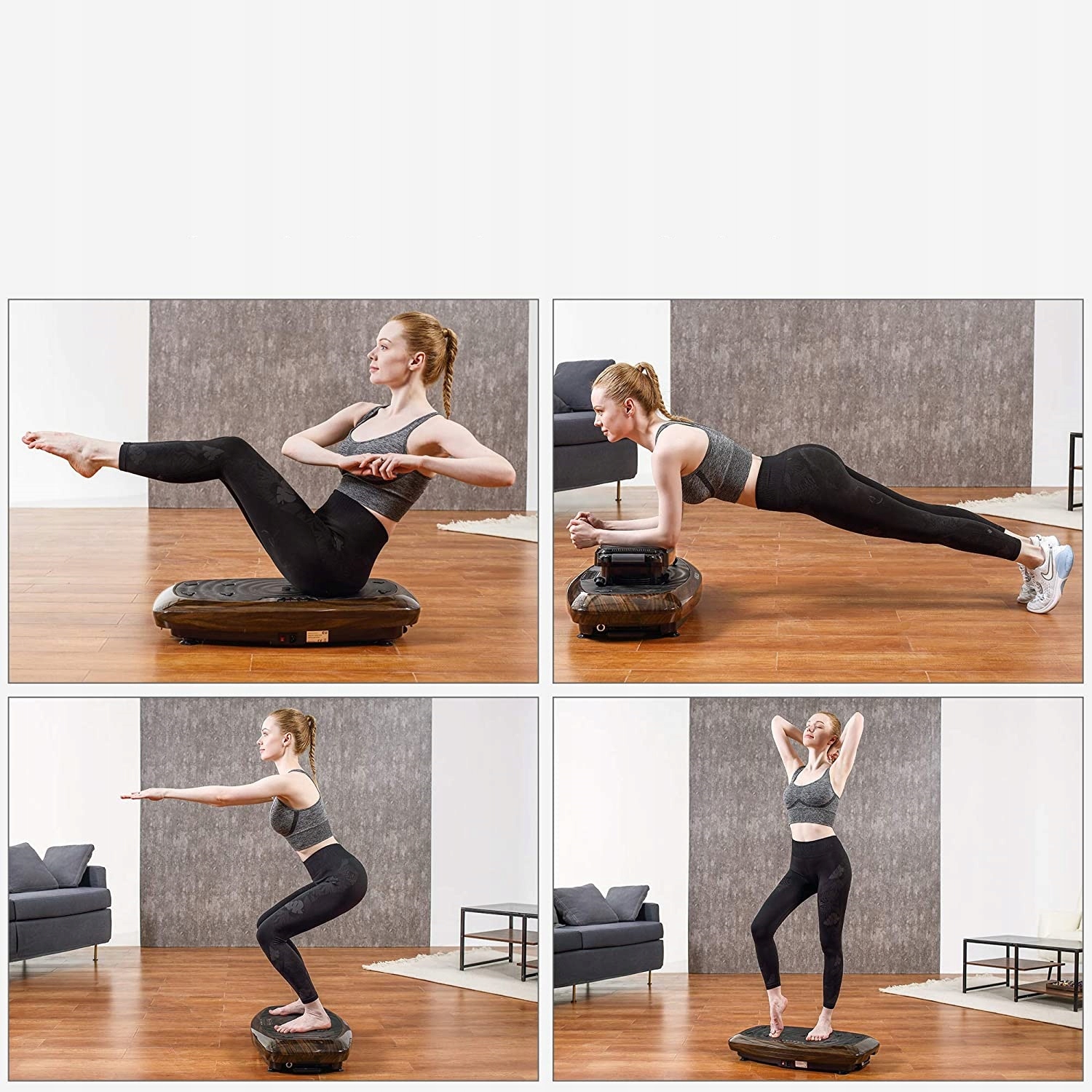 PLATFORMA WIBRACYJNA WIBRUJĄCA FITNESS MASAŻER Rodzaje wibracji pionowe