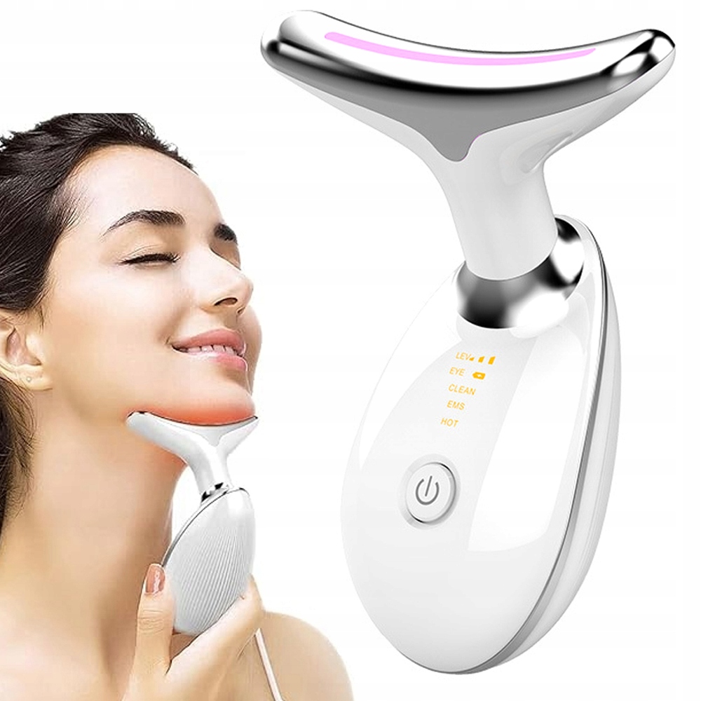 Masážní Přístroj Na Obličej A Krk, Sonický, Zpevňující Ems Lifting