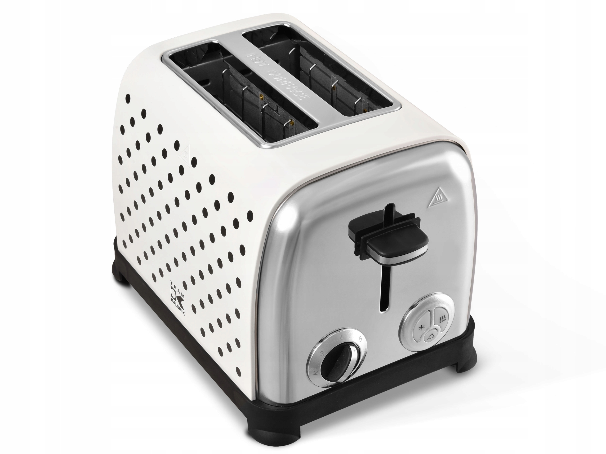 Retro TOSTER Biały OPIEKACZ Z RUSZTEM KALORIK 950W Model TKG TO 1045 WBD N