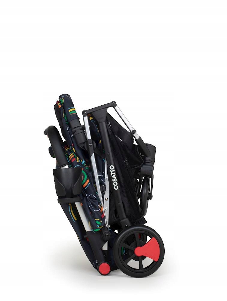 Lekka Spacerówka Cosatto Woosh 3- TĘCZA Stelaż Aluminiowy