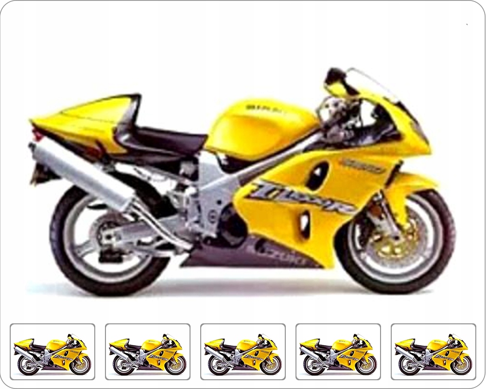 Nálepky Na Motocykel Juula Pre Suzuki Tl 1000 R 1998 Žltá 163