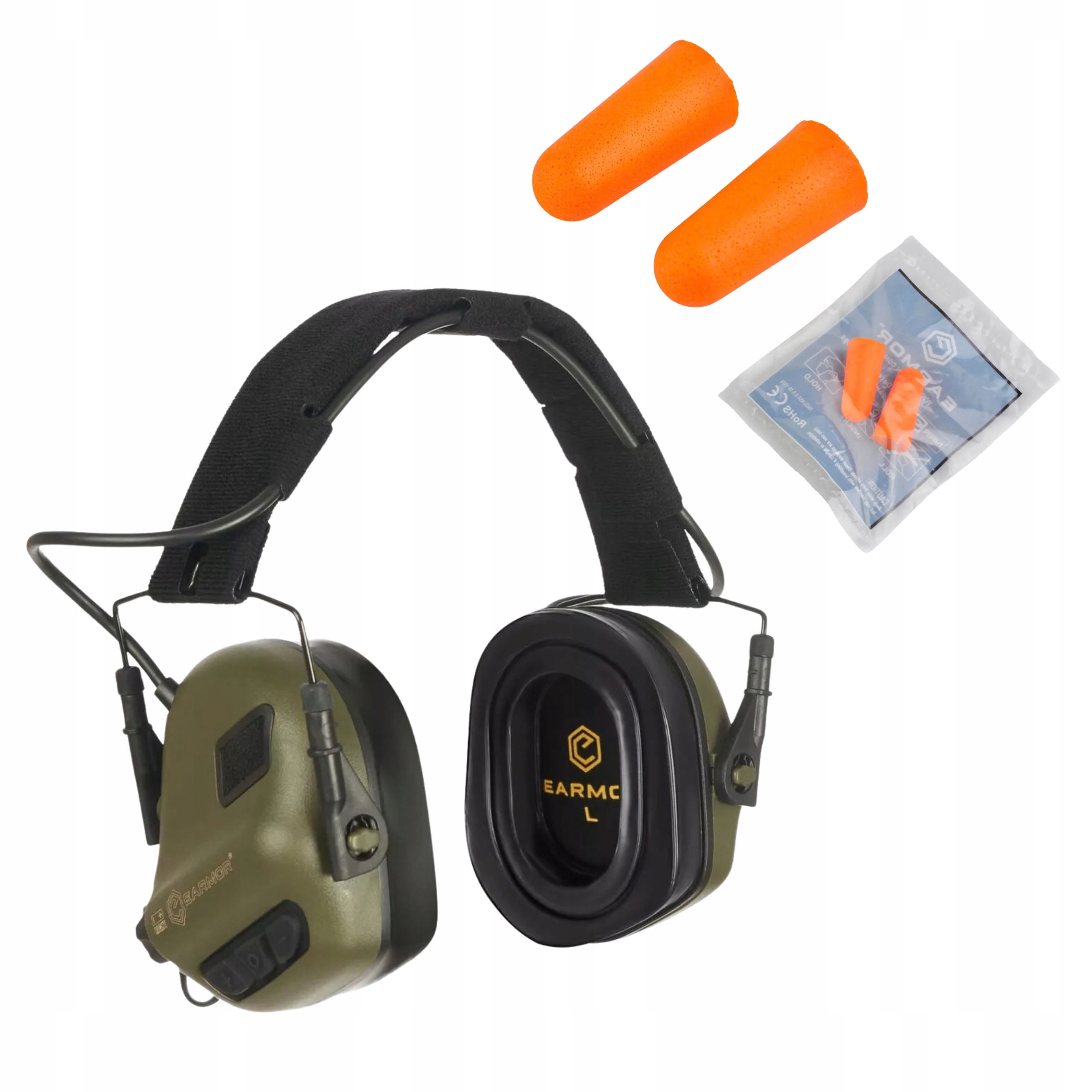 Aktywne Ochronniki Słuchu Earmor M31 Plus Zatyczki Stopery do Uszu