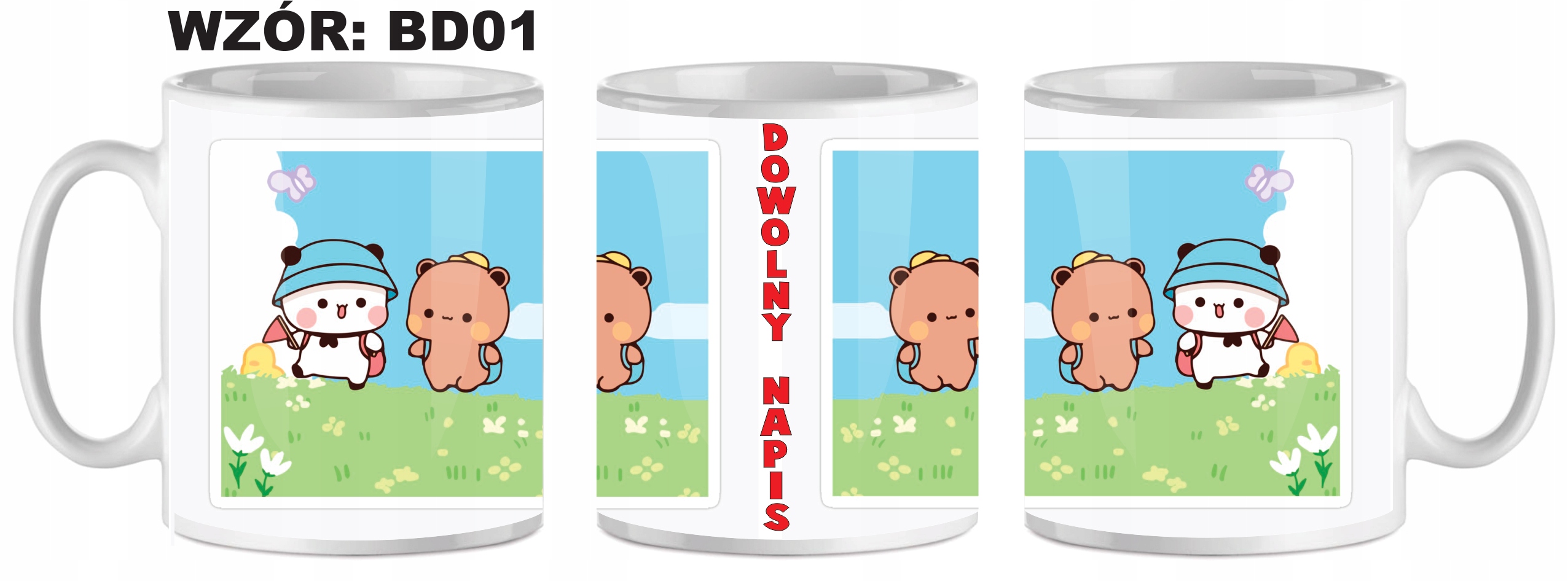 Kubek BUBU LOVES DUDU + imię