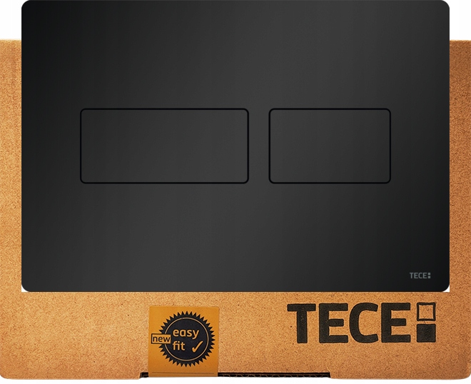 Przycisk Podwójny Spłukujący Z Metalu Do Stelaża Tece Solid Czarny Mat