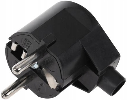 

Wtyczka Kątowa Z/u 16A 250V Czarna Elgotech