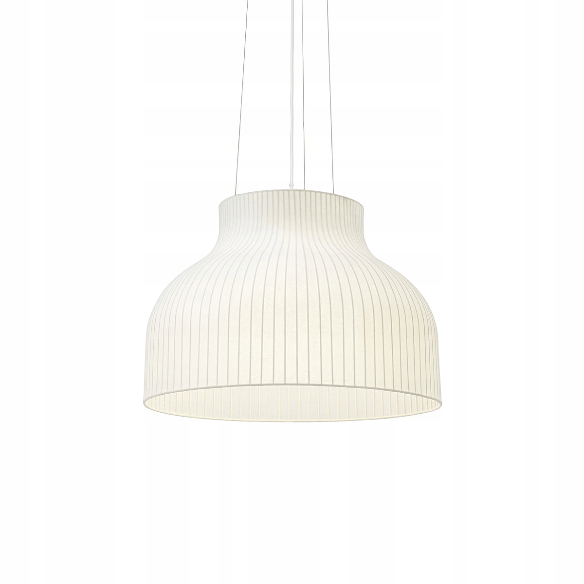 Muuto Strand Open Závesná lampa z polyméru 60 cm biela