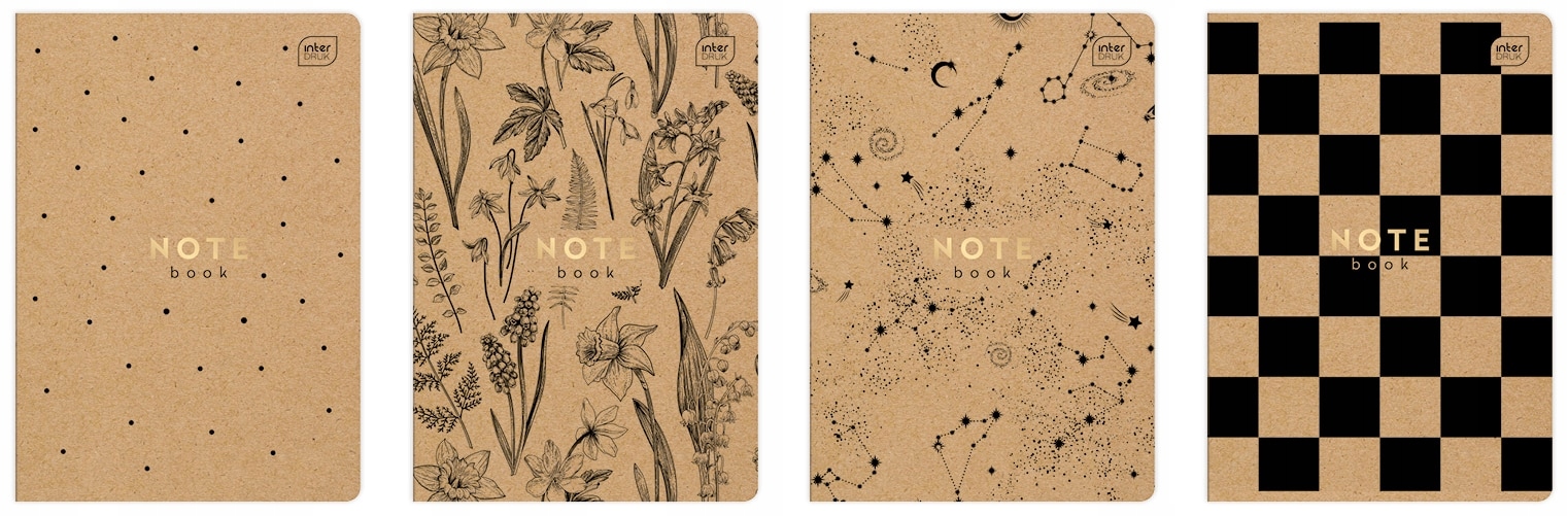 INTERDRUK Kraft Zeszyt A5 w kratkę 60 kartek