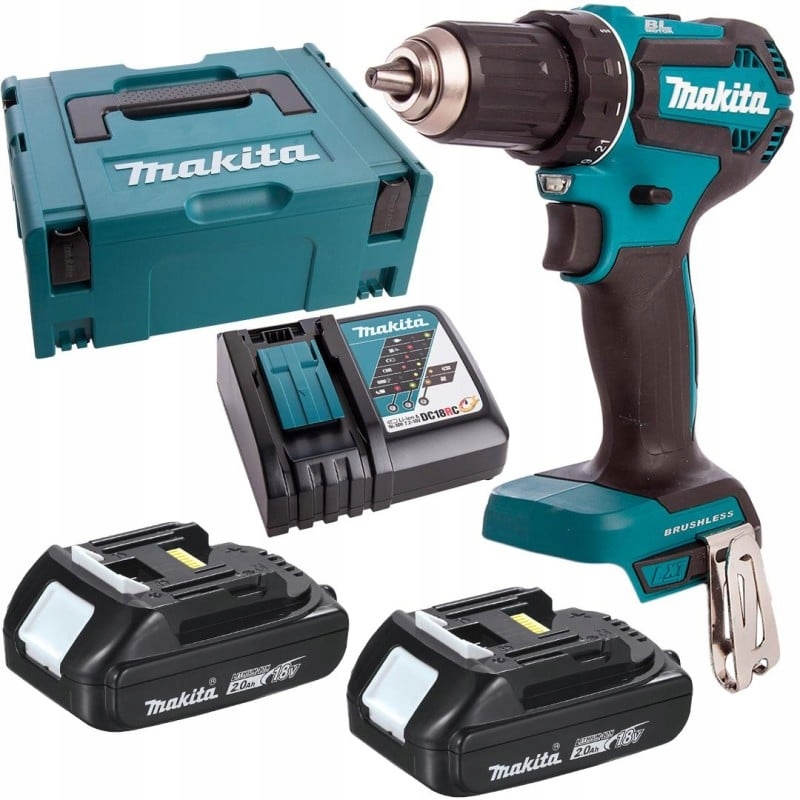 Makita DDF485RAJ Vrtačka aku šroubovák bezkartáčová 18V 50Nm 2x2Ah