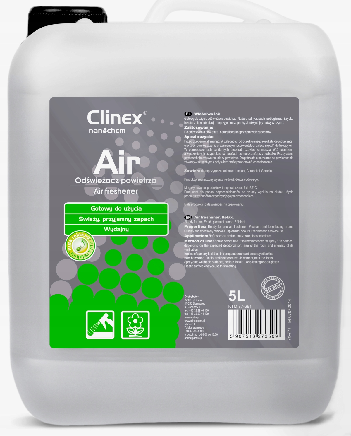 Levně Osvěžovač vzduchu Clinex Air s vůní relaxace 5 l