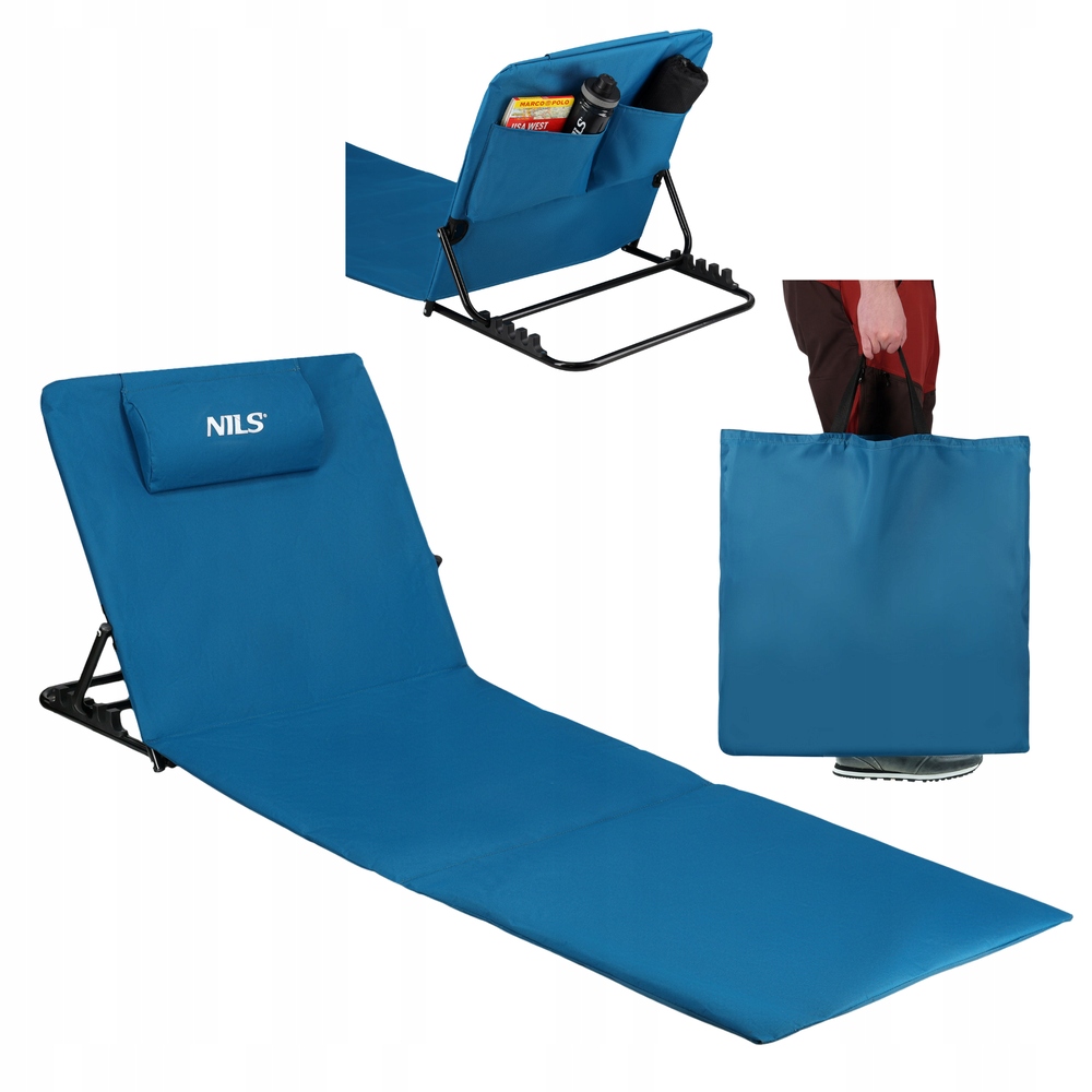 Podložka Kamenné pláže s nastavitelným opěradlem přepravní taška