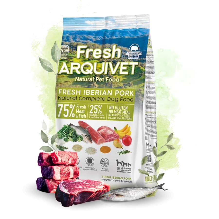 Levně Arquivet Fresh Polovlhké krmivo pro psa Vepřové Ryba Oceánská 10 kg