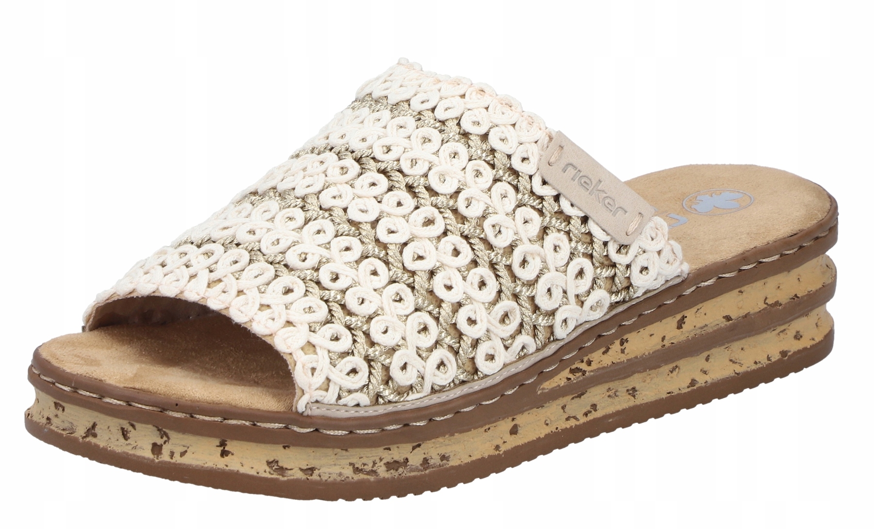 Rieker 629X8-60 vel.36 béžové pohodlné nazouváky