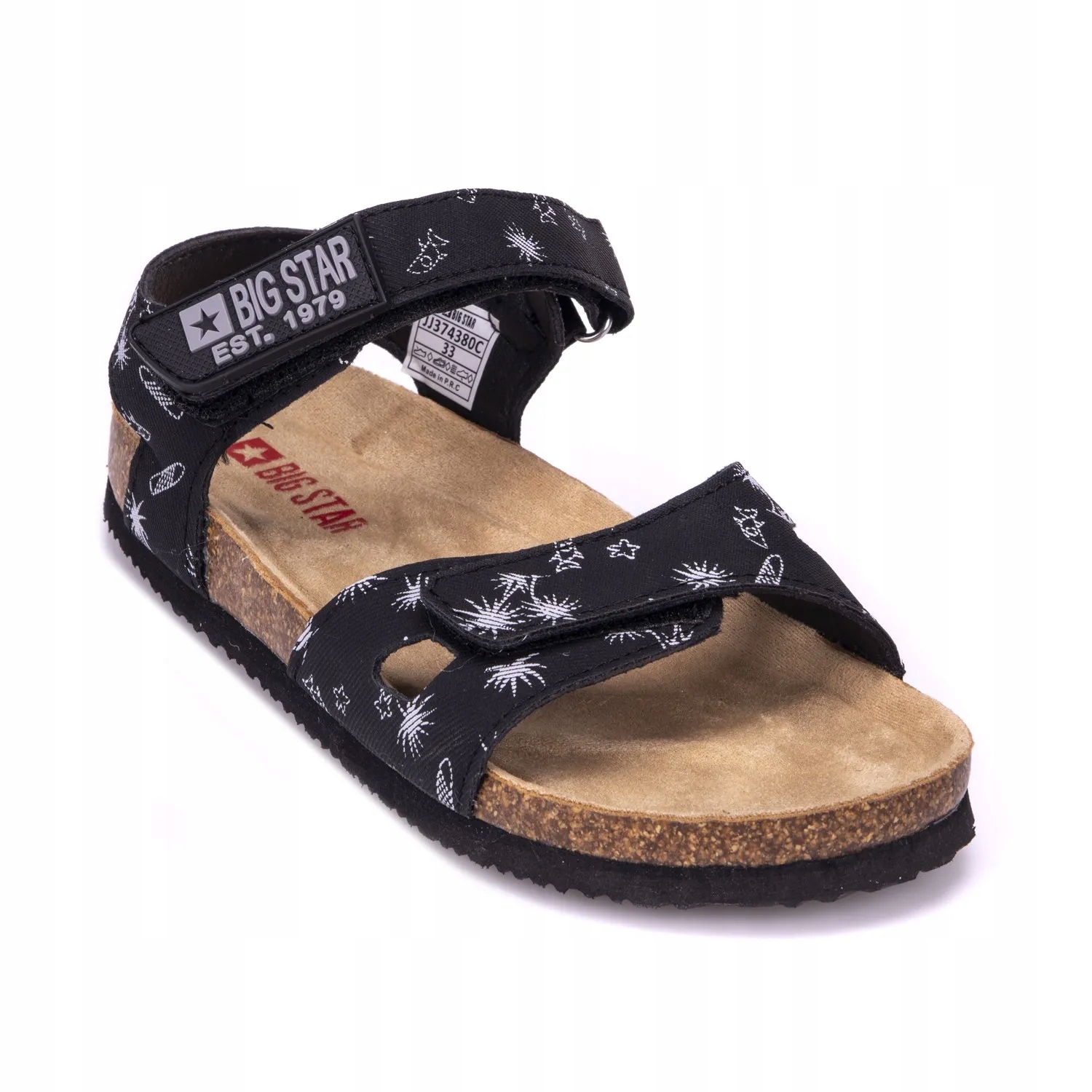 

Sandały Big Star dziecięce czarne profilowane 33