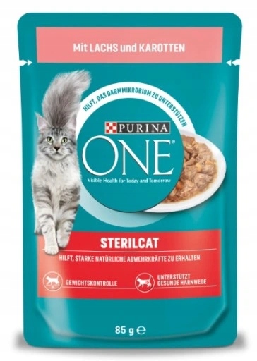 Levně 13X Purina One Sterilcat losos mrkev 85 g