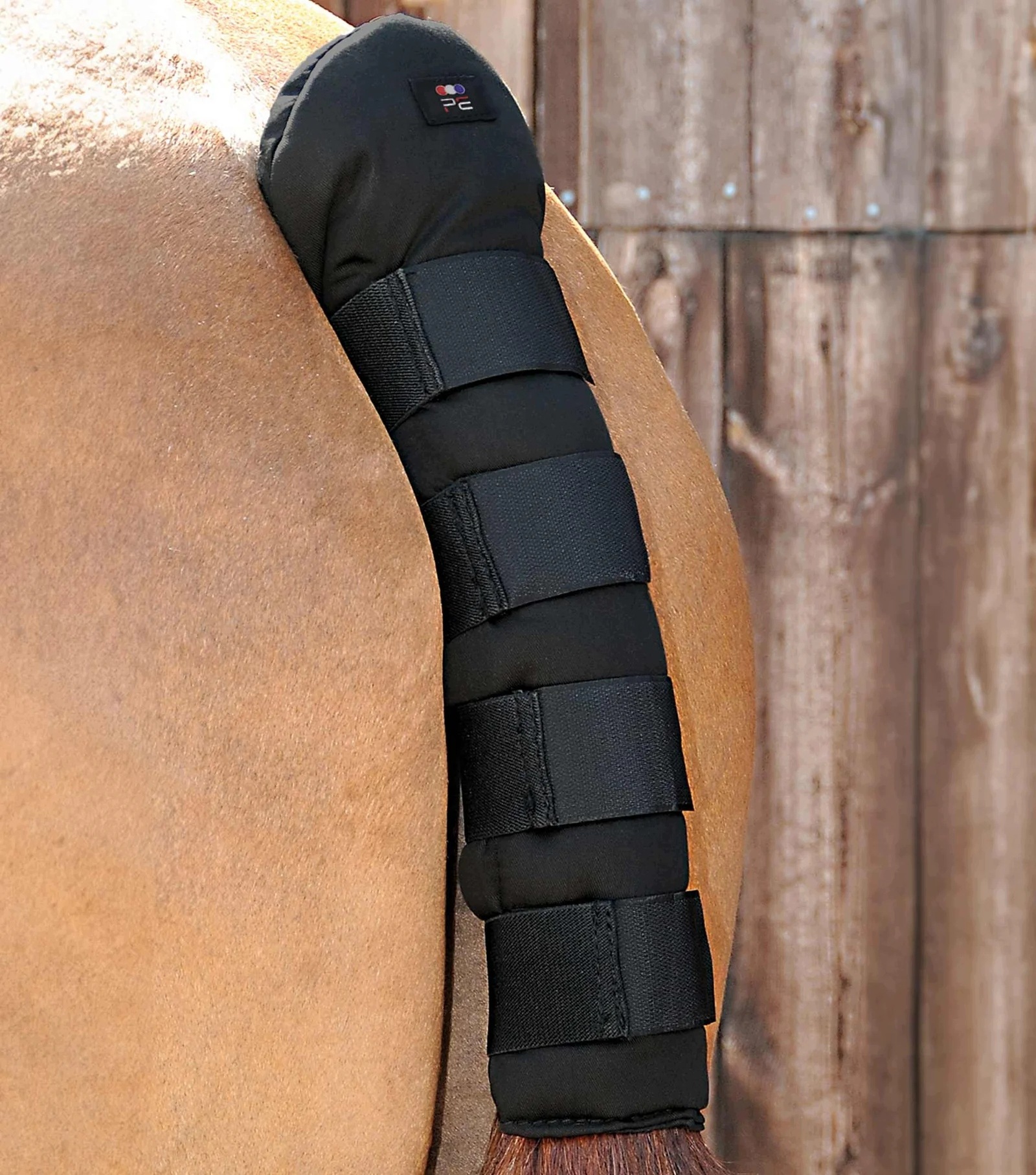 Ochraniacz na ogon dla konia PREMIER EQUINE Stay-Up transportowy czarny