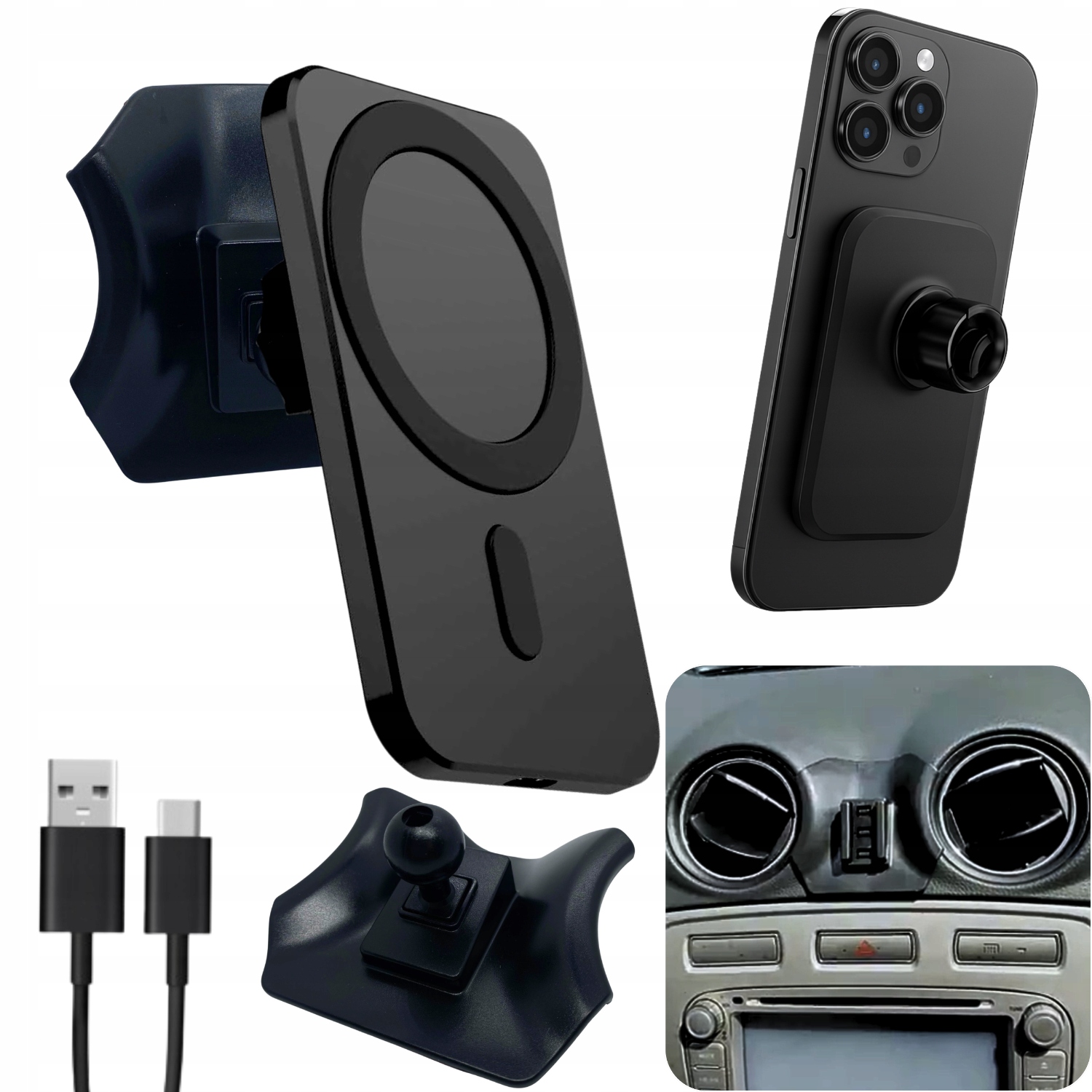 Dedykowany Uchwyt Na Telefon Ford Mondeo Chia-x 2007-2013 Magsafe Adapter