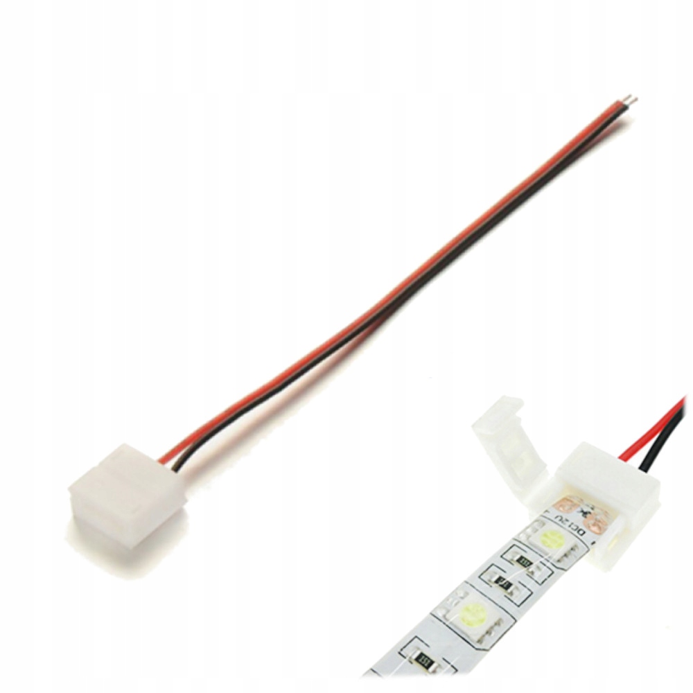 

Złączka do taśmy Led Wodoodpornej spinka kabel 8mm
