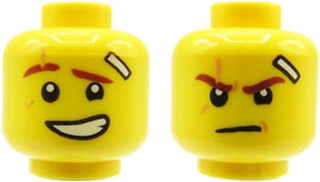 

Lego głowa główka mężczyzna, dwustronna, plaster
