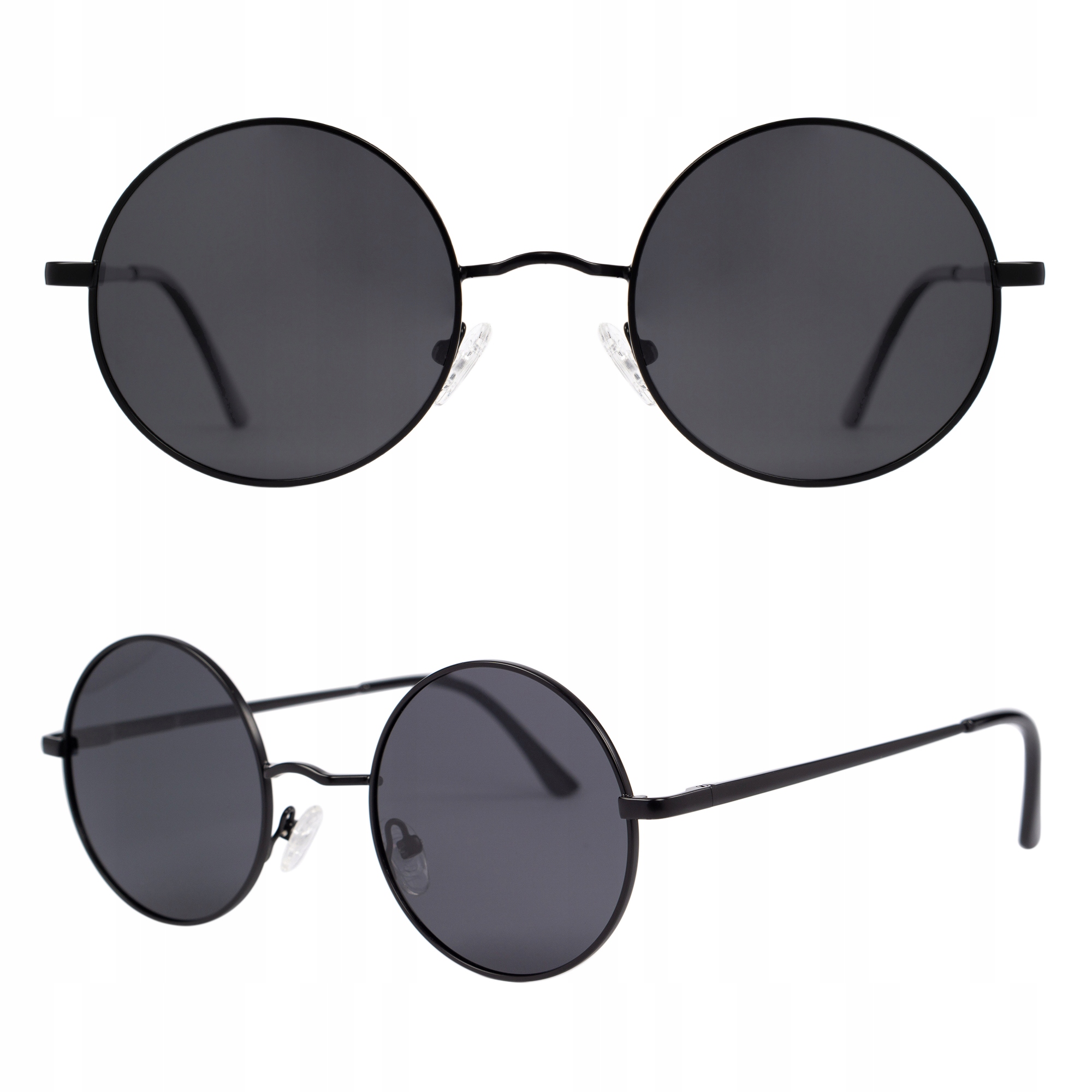 

Okulary okrągłe Czarne Lenonki polaryzacja UV400