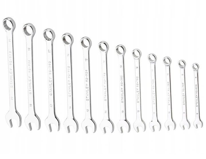 

Stanley klucze płaskooczkowe 12szt 8-19mm 82843