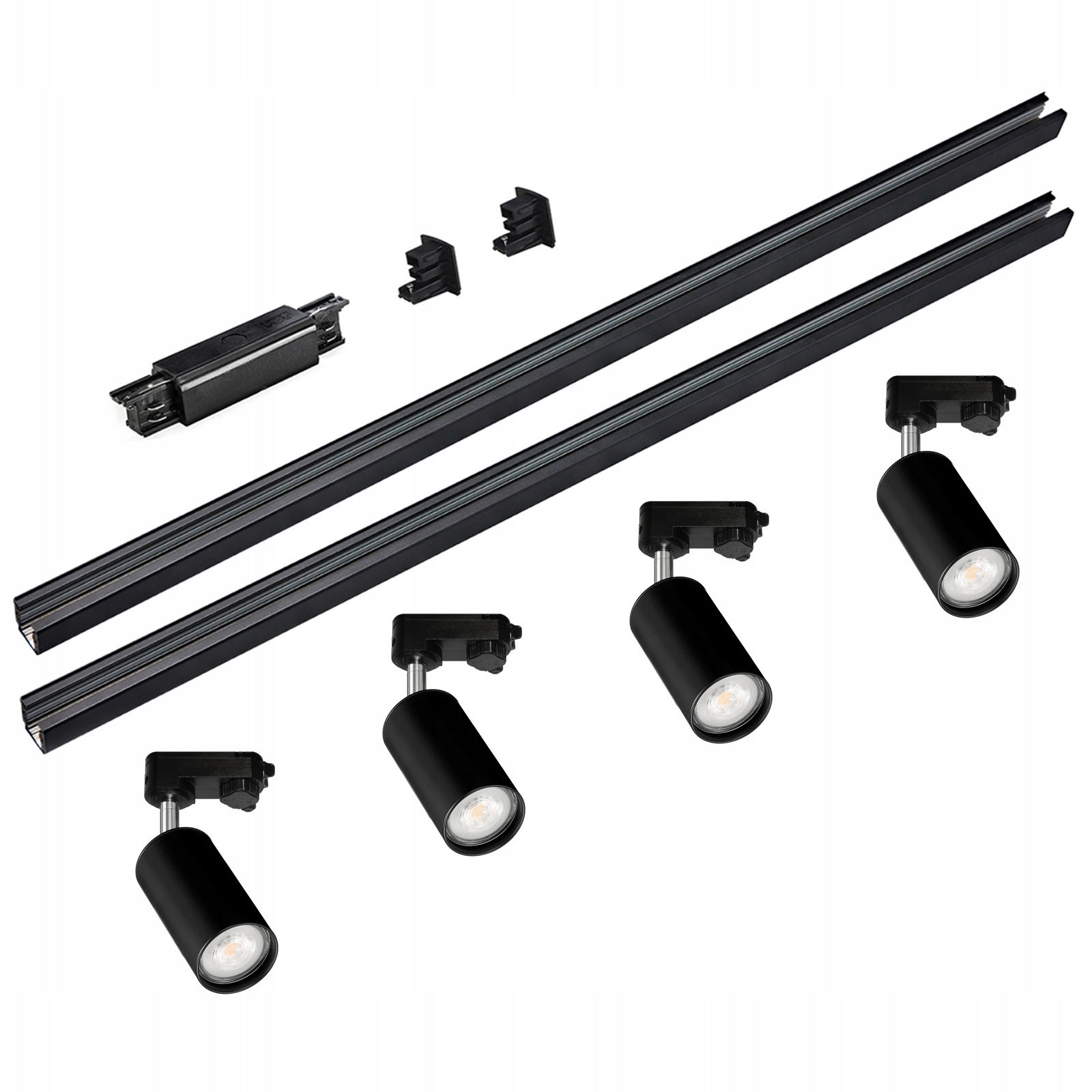 

Zestaw Szynowy 3 Fazowy 4x Lampa na GU10 +2x Szyna