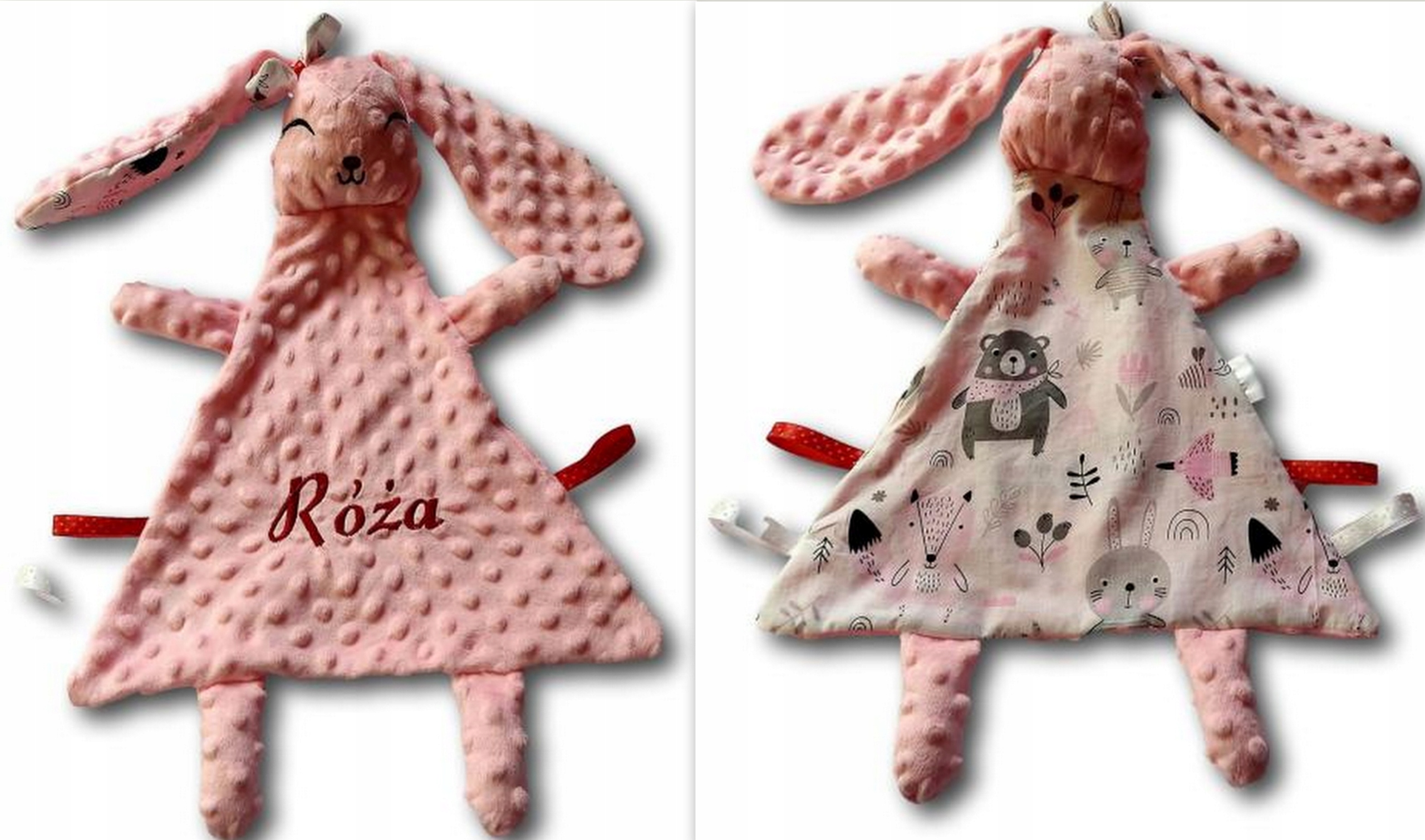 

Królik bunny szmatka z imieniem haft