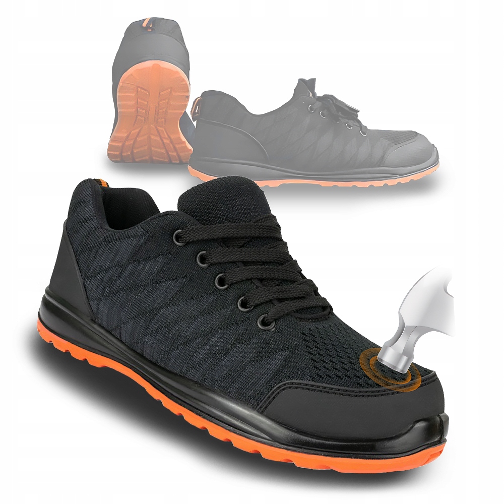 Buty Robocze Ochronne Lekkie półbuty Letnie Sportowe kompozytowy nosek Bhp