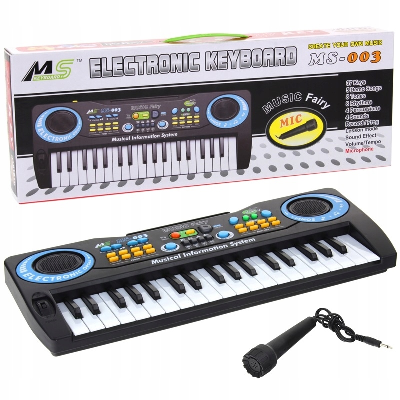 

Keyboard Organy Pianinko z Mikrofonem dla Dzieci