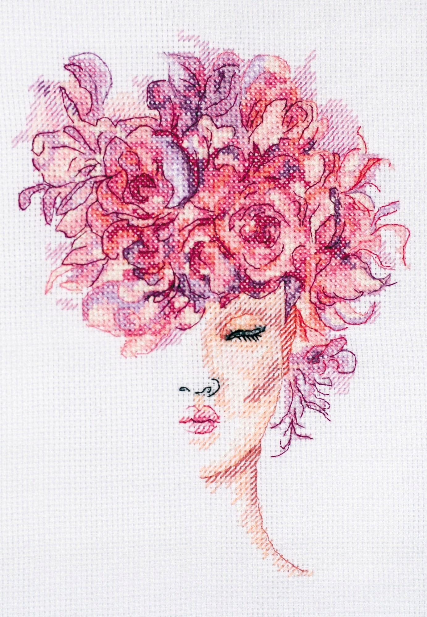Sada křížkového stehu "Flower grace" sada Diy výšivek
