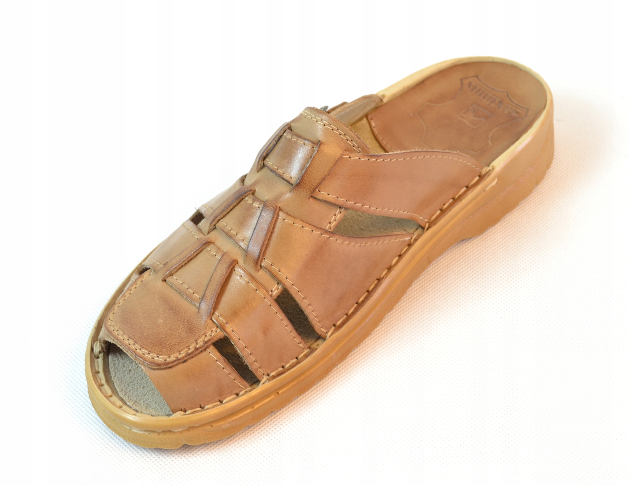 010 polskie wygodne klapki skórzane MAXIMUS OL 42 Rozmiar 42