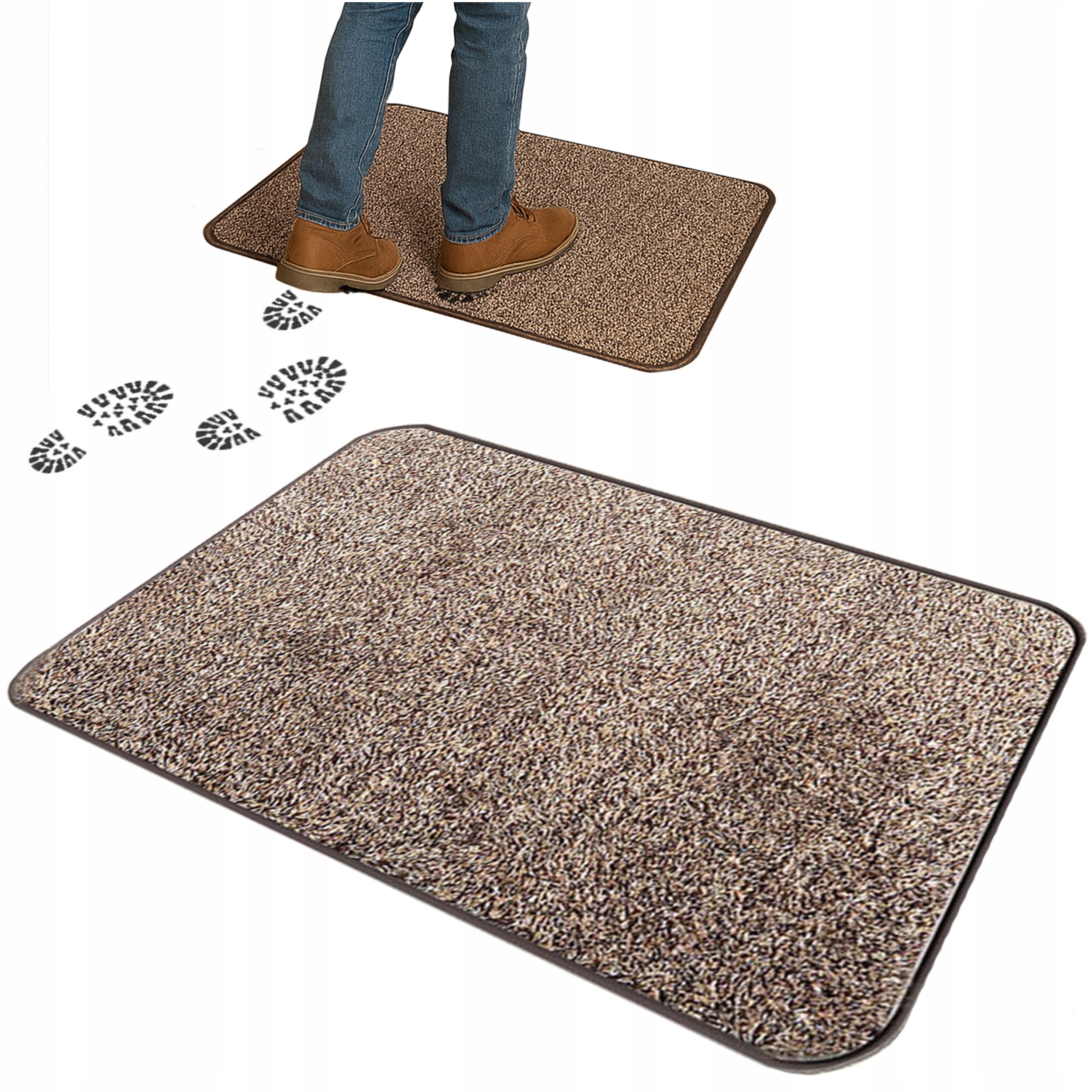 Magická rohožka na boty protiskluzový kobereček 45x70 XXL x3
