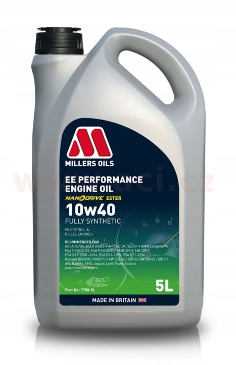 Millers Oils Ee Performance 10w40, plne syntetický (Nanodrive), 5 l 77085