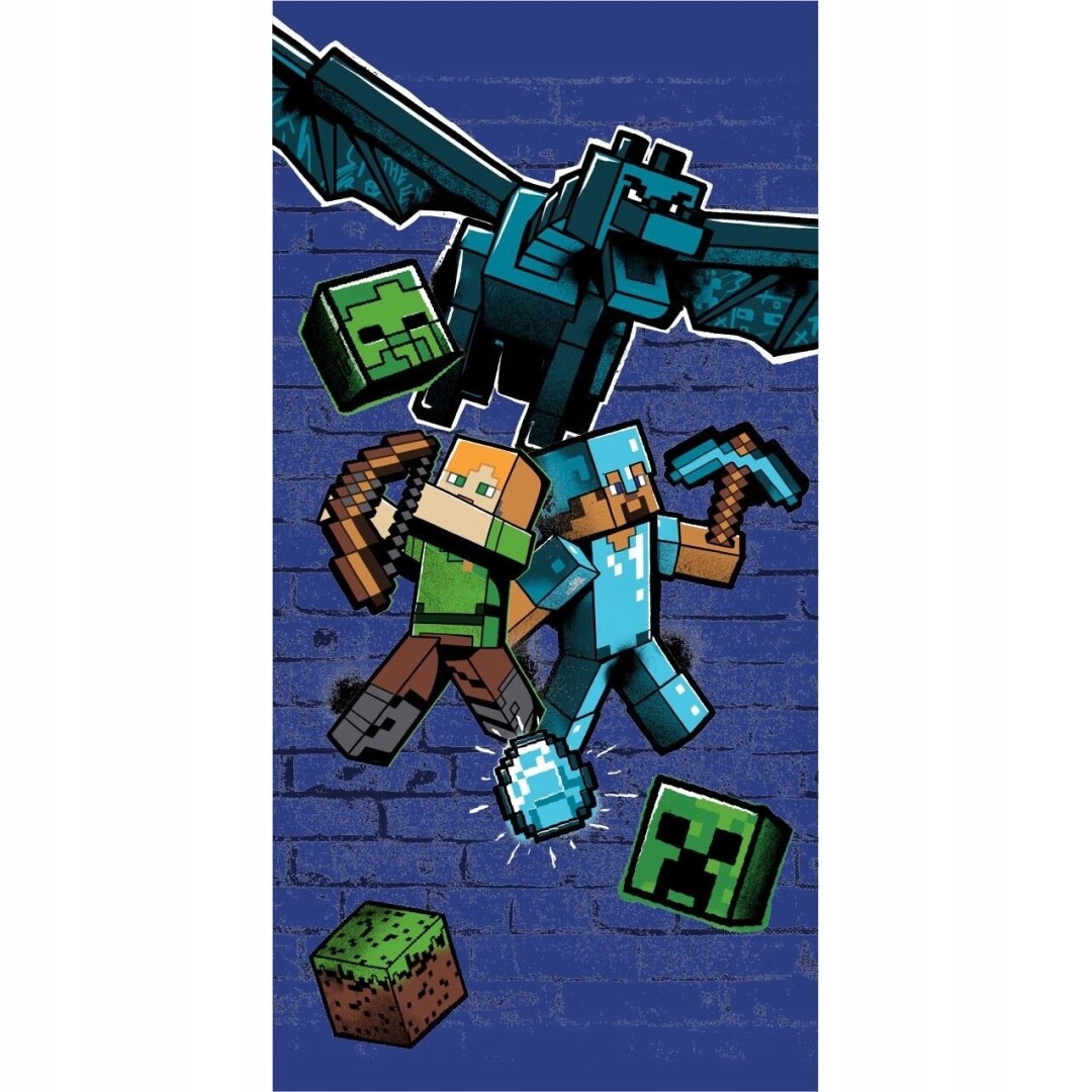 

Ręcznik Minecraft 70X140 Plażowy Basen Creeper Koc