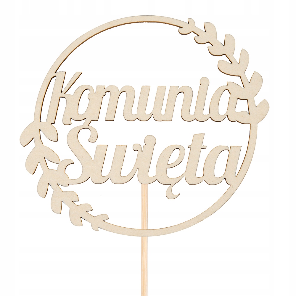 

Topper Na Tort Komunia Święta Toper Dekoracja